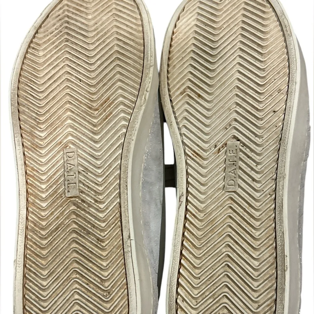 D.A.T.E. HILL LOW STARDUST Silver Sneakers Size 9.5 - Image 9