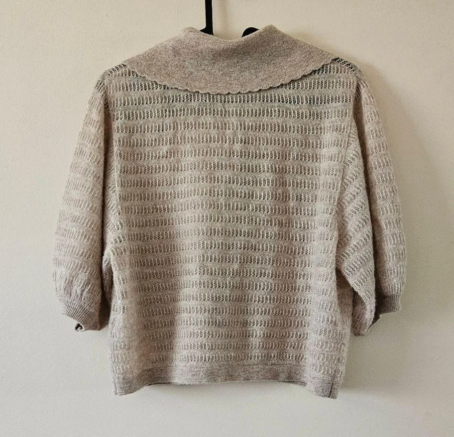 Knitted Alpaca Blend Cardigan - Image 3