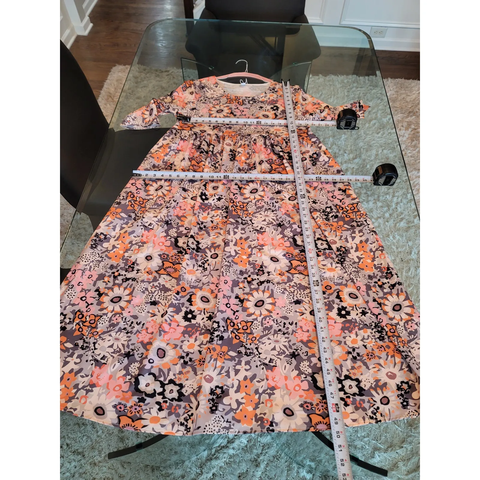 Made With Love Floral Maxi Dress Women Size L Multicolor Sustainable Boho Size L - Image 12