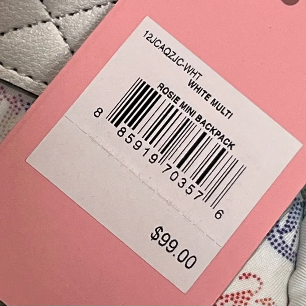 NEW Juicy Couture Rosie Multicolor Rainbow Mini Backpack Bag Purse - Image 8