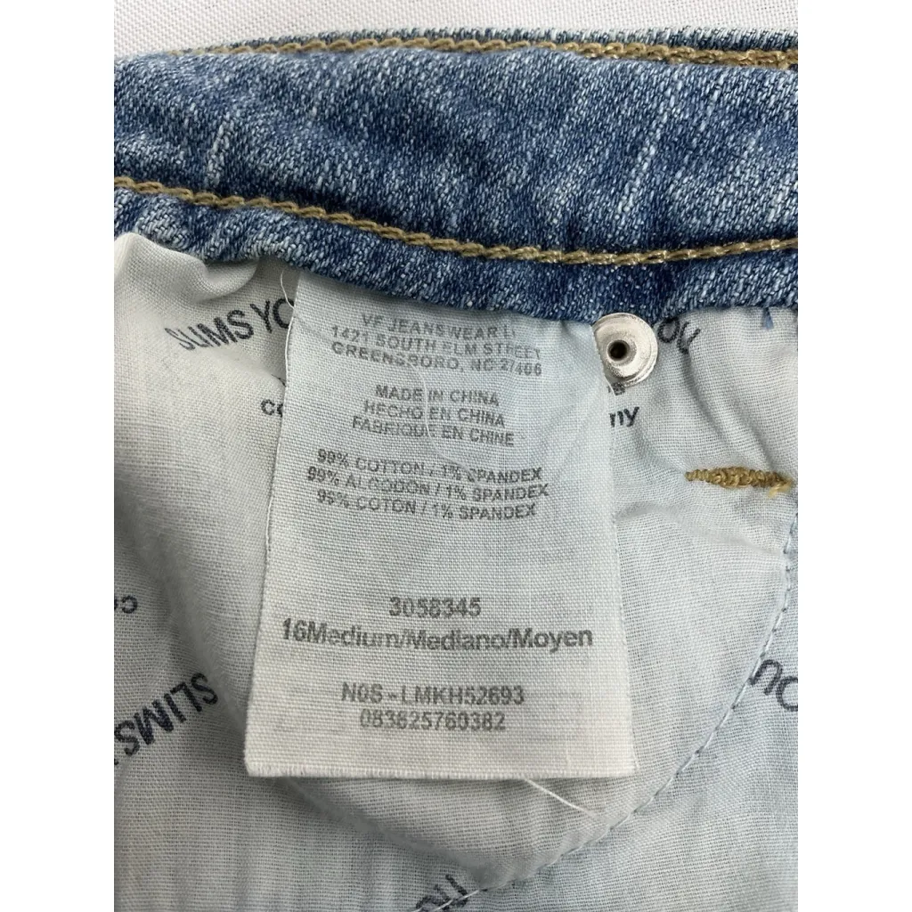 Womans Lee Natural Boot Cut Blue Jeans 16 M Tummy Panel - Image 4