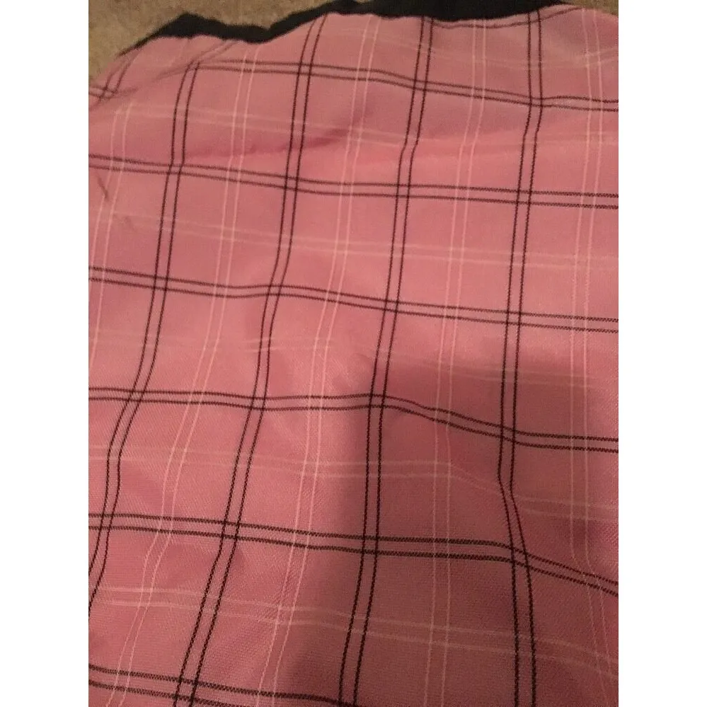 LL Bean Bean Plaid Drawstring Backpack Bag - Image 3