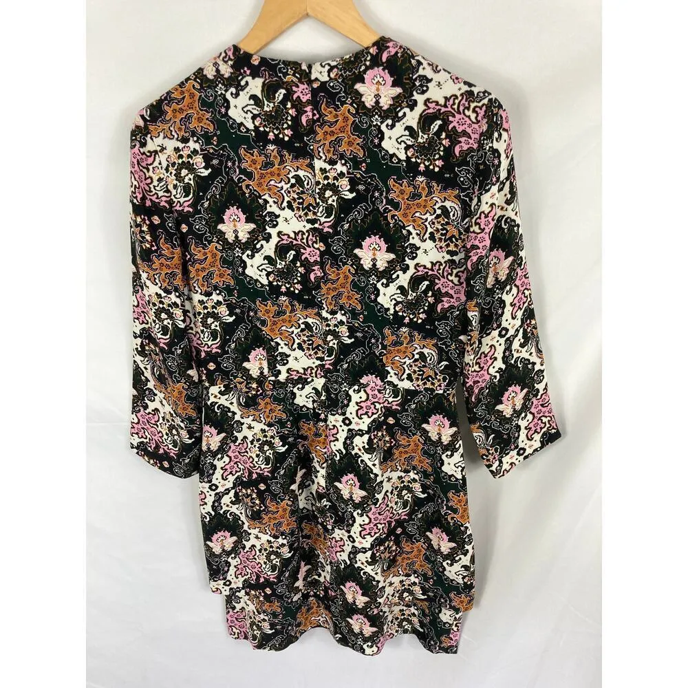 A.L.C Tordi Floral Silk Mini Dress Size 6 - Image 6