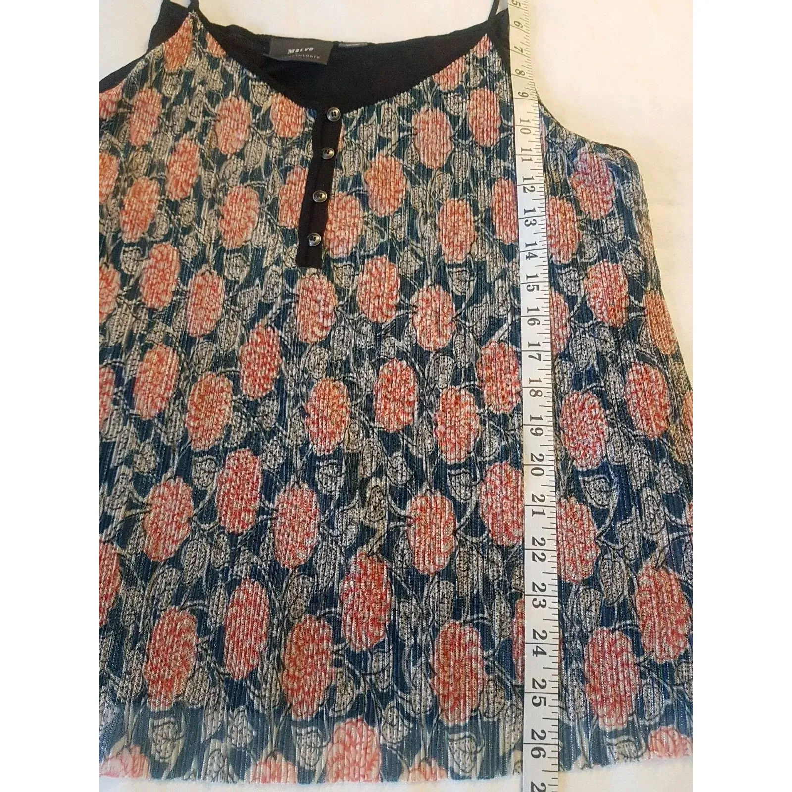 Maeve Anthropologie Womens Blouse Sz Large  Bohemian Boho Sleeveless Floral - Image 13