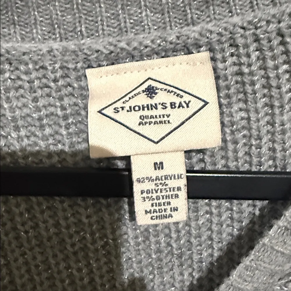 🎄St. John's Bay Gray Women's Crew Neck Sweater - Image 3