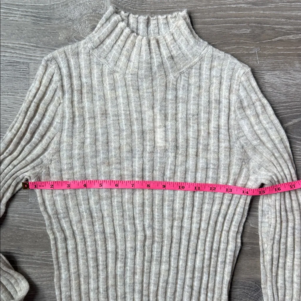NEW Madewell Alpaca-Blend Mockneck Sweater Small - Image 7