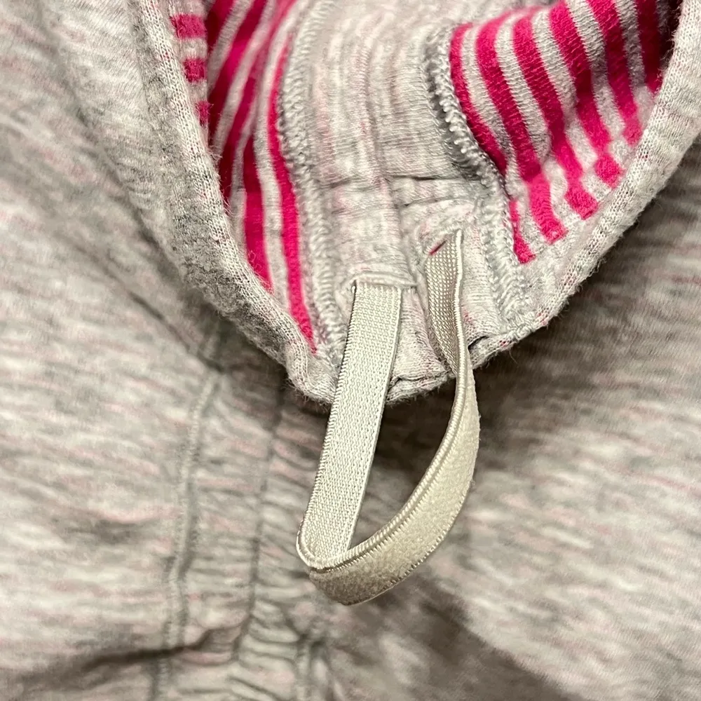 Lululemon In a Cinch Cowl Neck Pullover Sweatshirt Top | Grey/Pink | 4 - Image 13