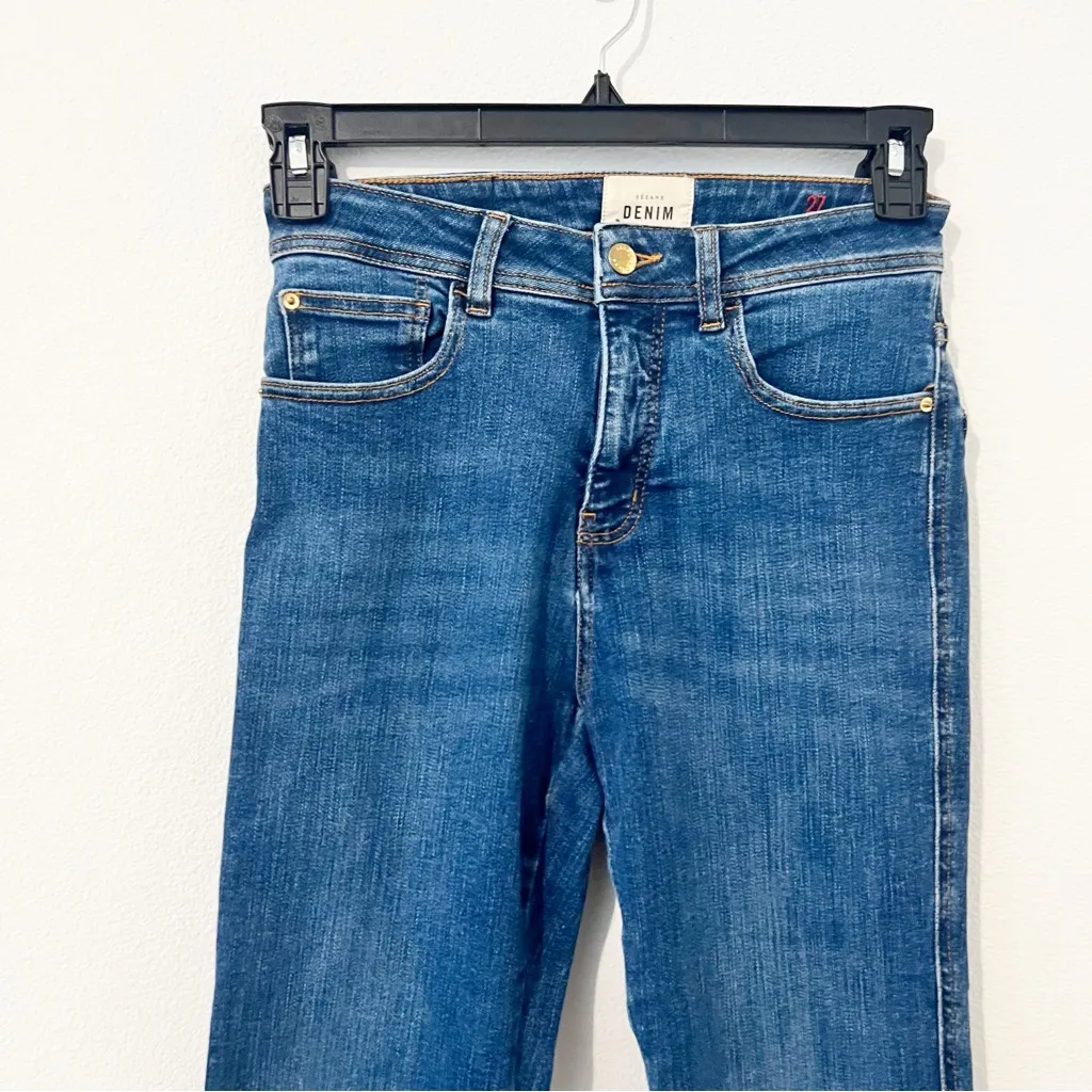 Sezane Slim Parfait High Rise 7/8 Jeans Skinny Stretch Size 27 - Image 5