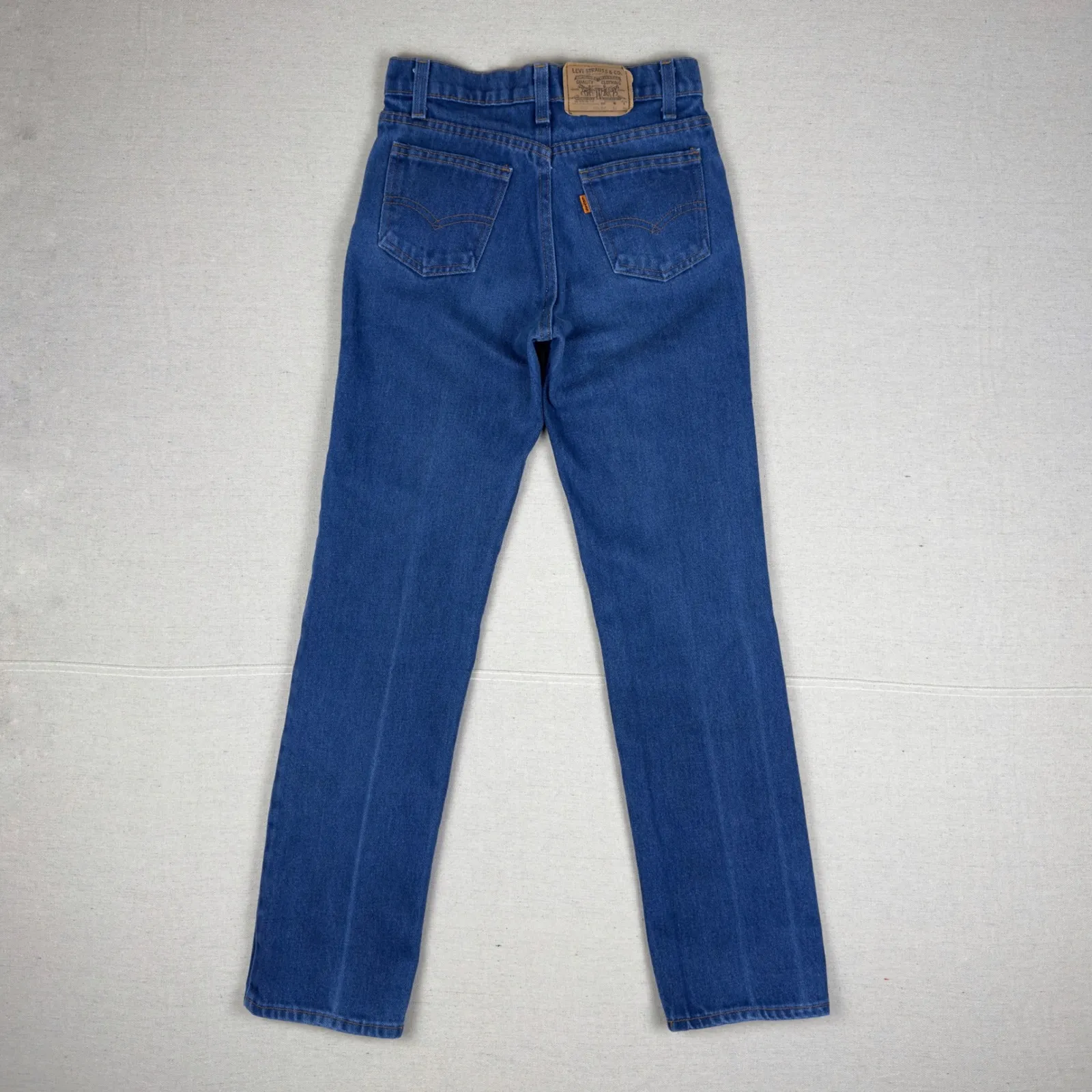 Vintage Levi's 505 Orange Tab  Student Womens 26 Blue Mid 80s Straight Leg Jeans - Image 3