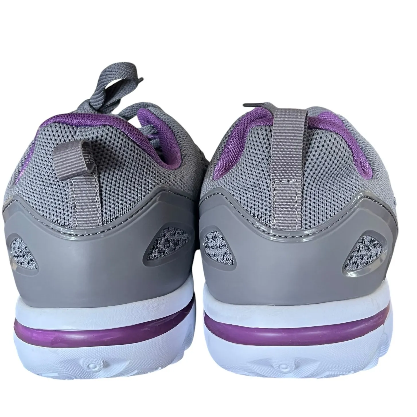 Propet TravelActiv Axial Sneakers Womens 10 4E Gray Purple Mesh Cushion Comfort - Image 7