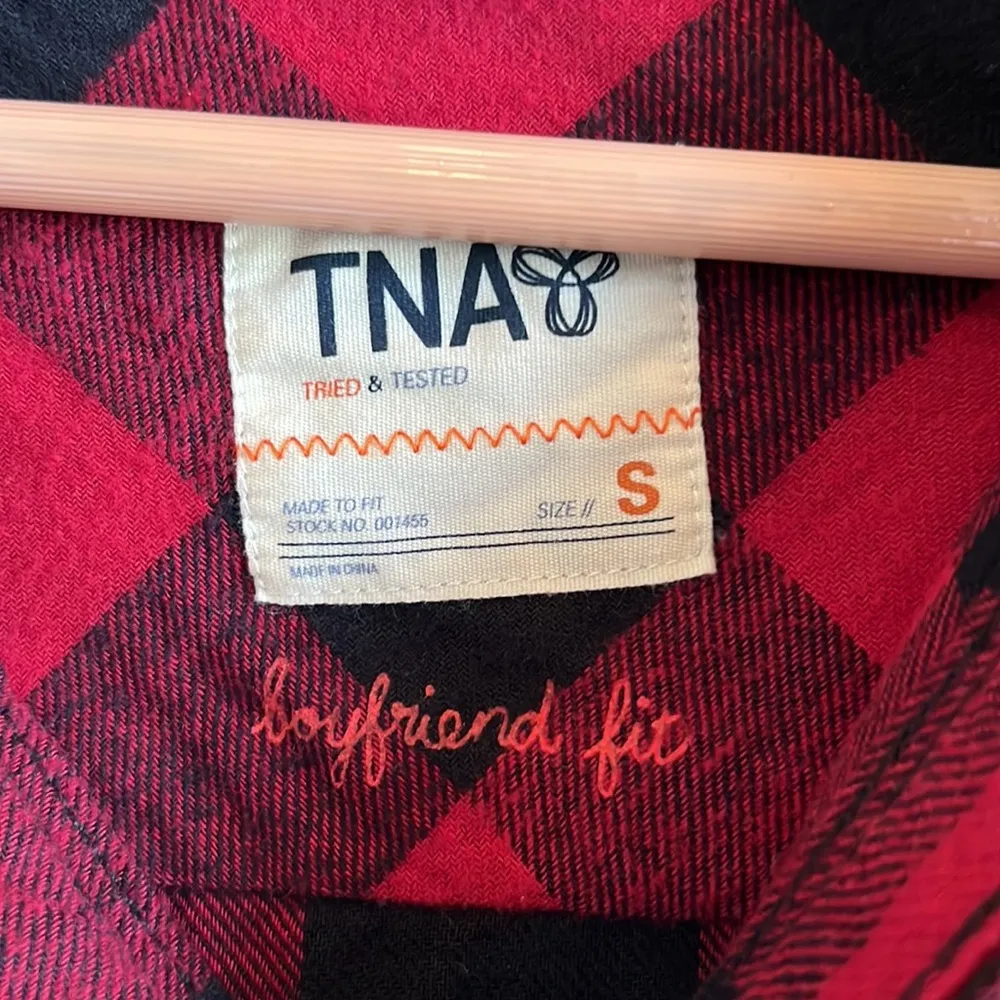 TNA Checkered Button Up with Hood - Image 2