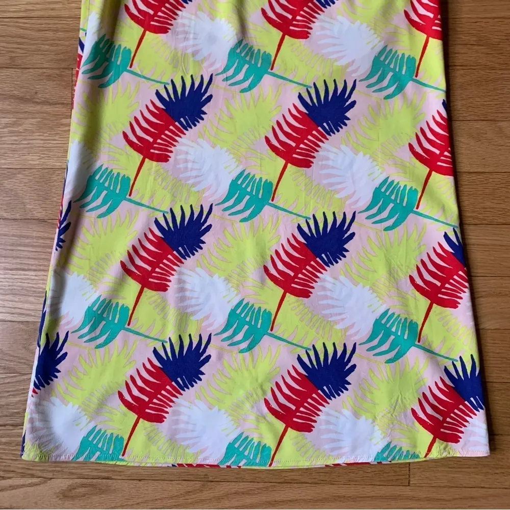 Marine Layer Palm Print Verdue Floral Shift Mini Dress Size XS - Image 10