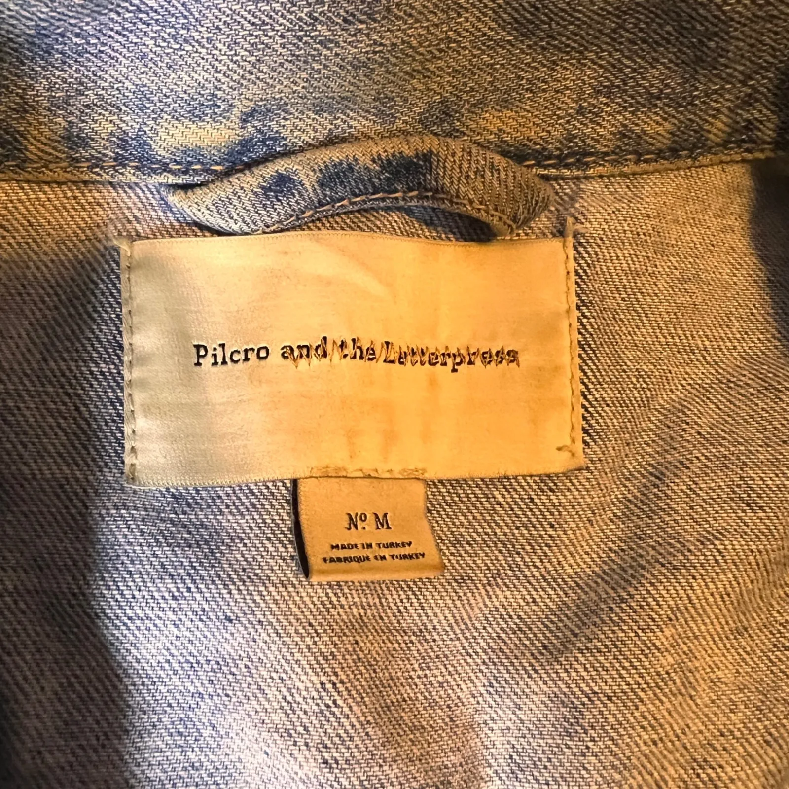 Pilcro Denim Jacket Light Wash Jean Jacket Casual Everyday‎ Jacket M - Image 3