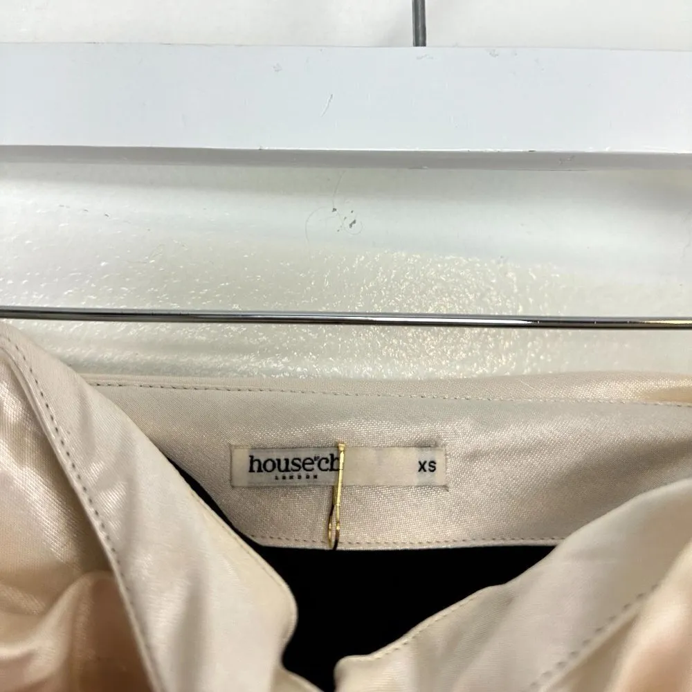 HOUSE OF CB Jana Giant Bow Strapless Mini Cocktail Dress in Black Size X-Small - Image 8