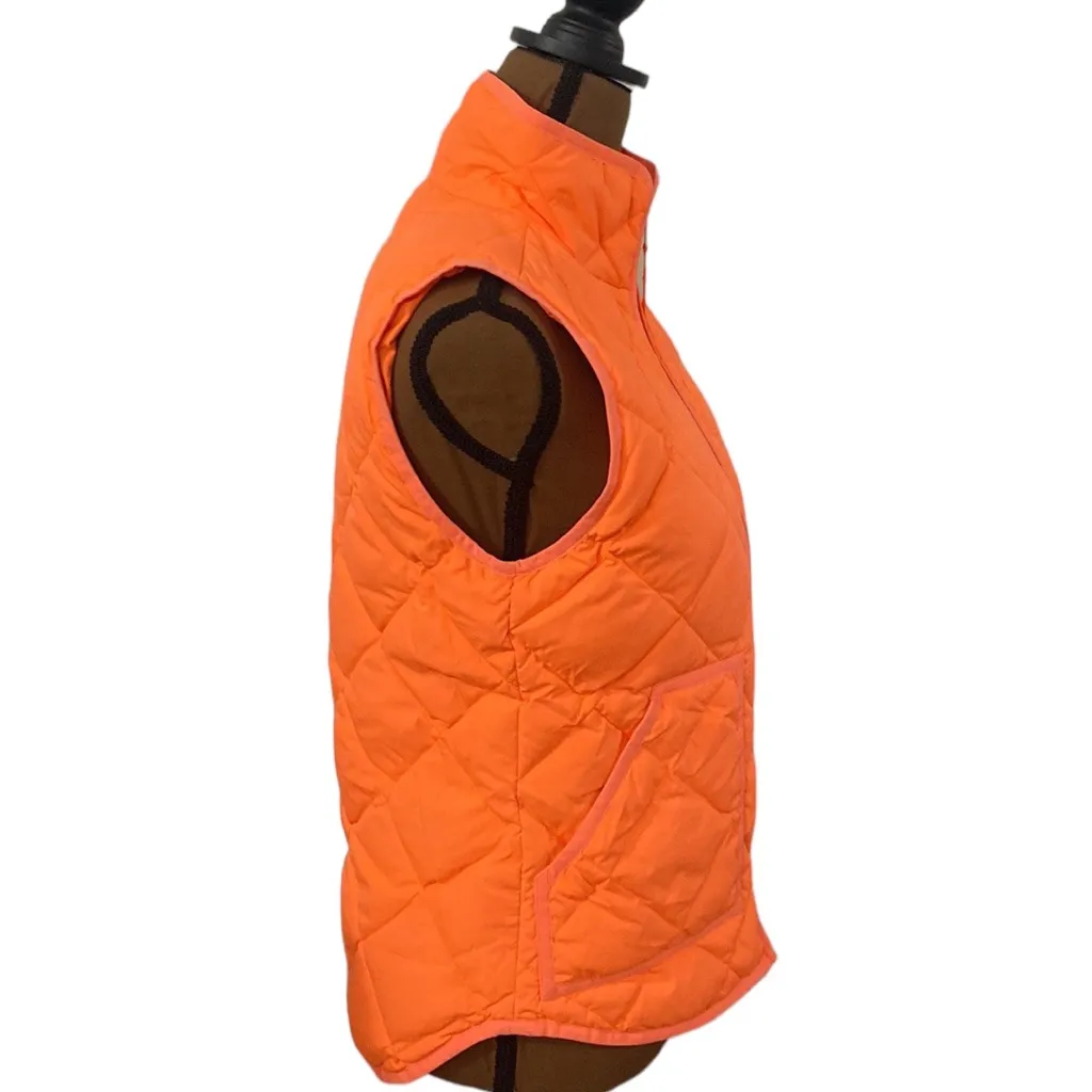 J Crew Factory Excursion down feather fill quilted puffer utility vest size XS - Image 3