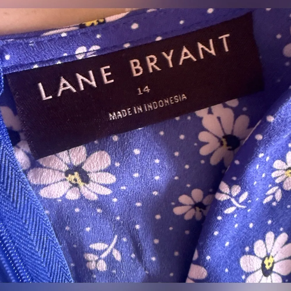 Lane Bryant - Floral Maxi Dress - High Low - Size 14- Blue Flowers flare - Image 12