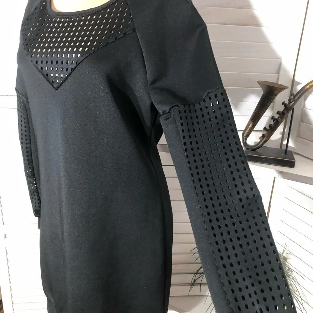 Fabletics Tilly Sweatshirt Mini Dress Knit Mesh Panel Size S - Image 9