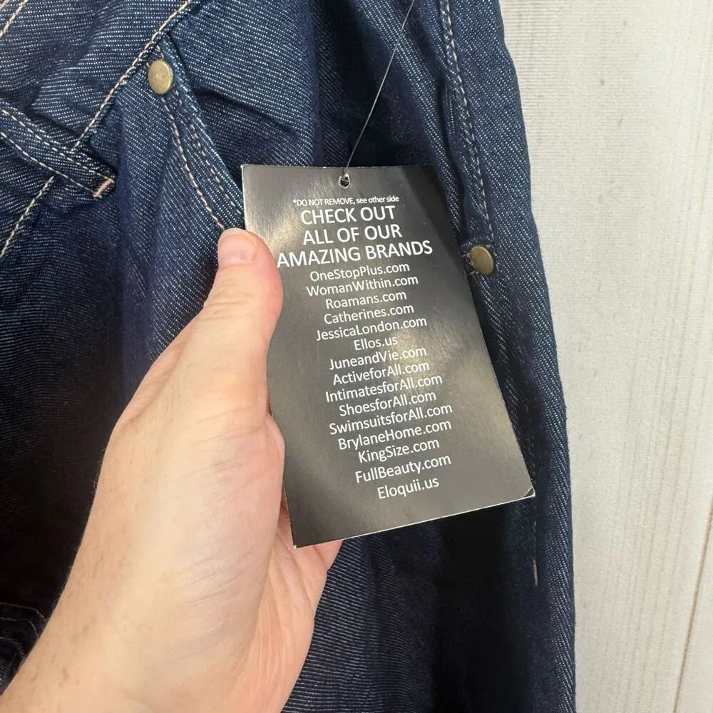Woman Within Women’s 30W Blue Jeans New - Image 3