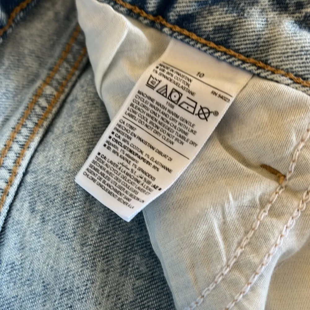 NWOT Old Navy High Rise Ripped Wide-Leg Jeans  Tilly SZ-10 - Image 6