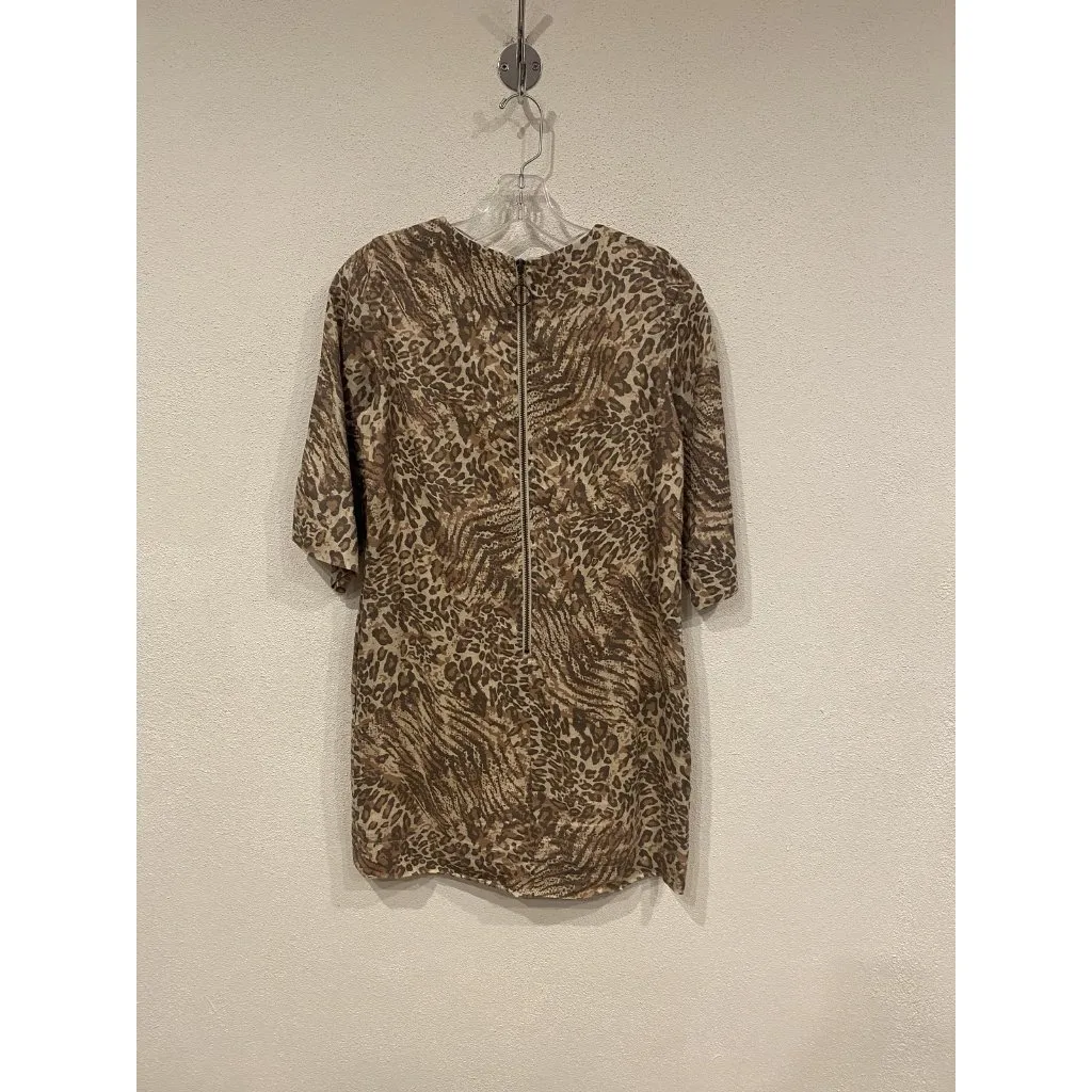 Spell & The Gypsy Collective Ada Dress Womens XS Leopard Animal Print Shift Mini Tan - Image 4