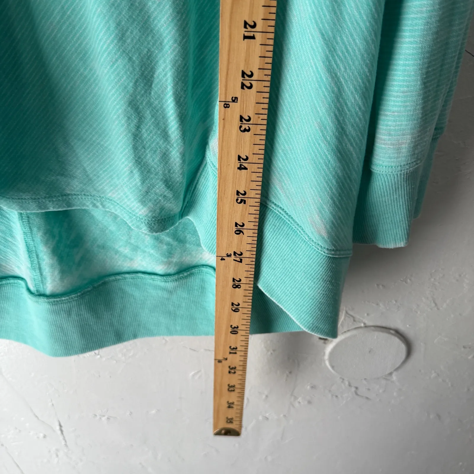 Green Tea Spearmint Long Sleeve Pullover Top XXL High Low Hem Sweater - Image 7