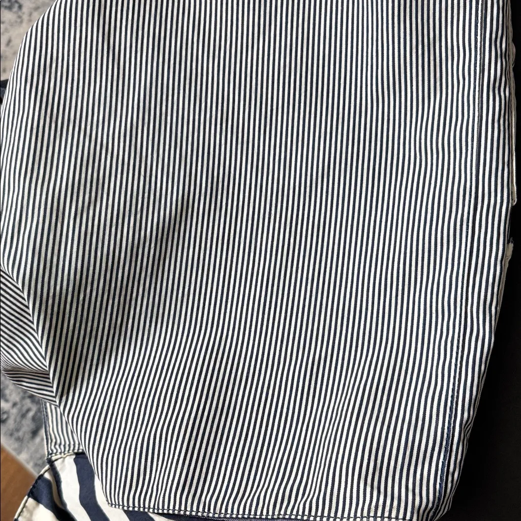 Kipling  Navy and White Striped Tote Bag - Image 10