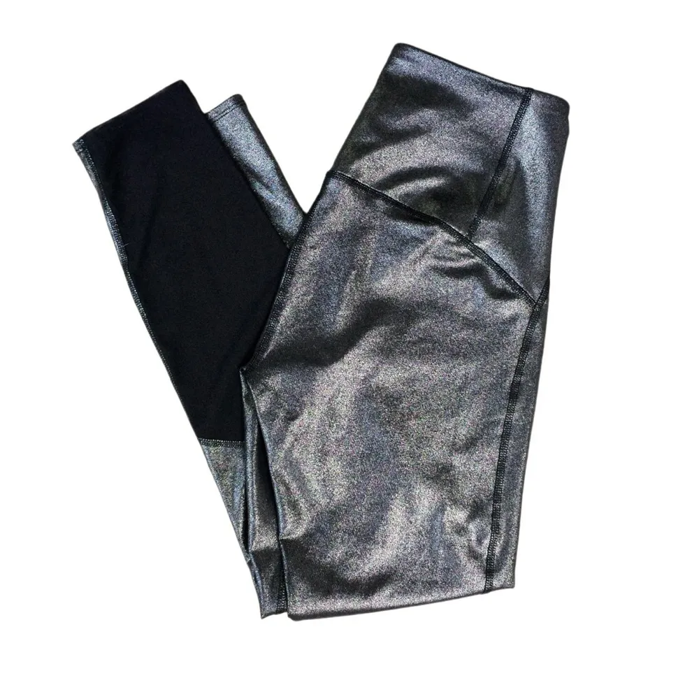 JOYLAB Metallic Mesh Leggings Workout Pants - M - Image 3