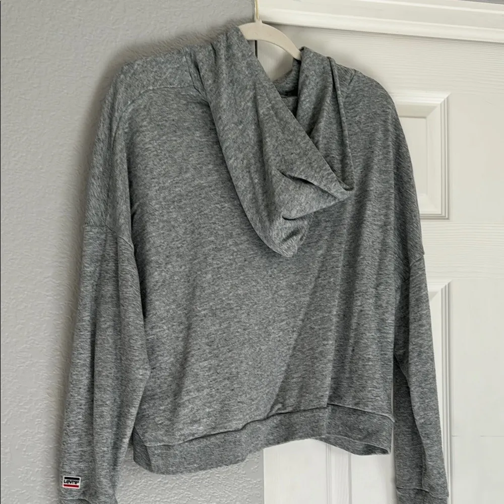 Levi's Gray Hoodie Sweater - Image 4
