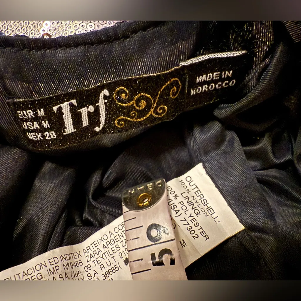 Sequin Mini Dress size M Blue Size M - Image 11