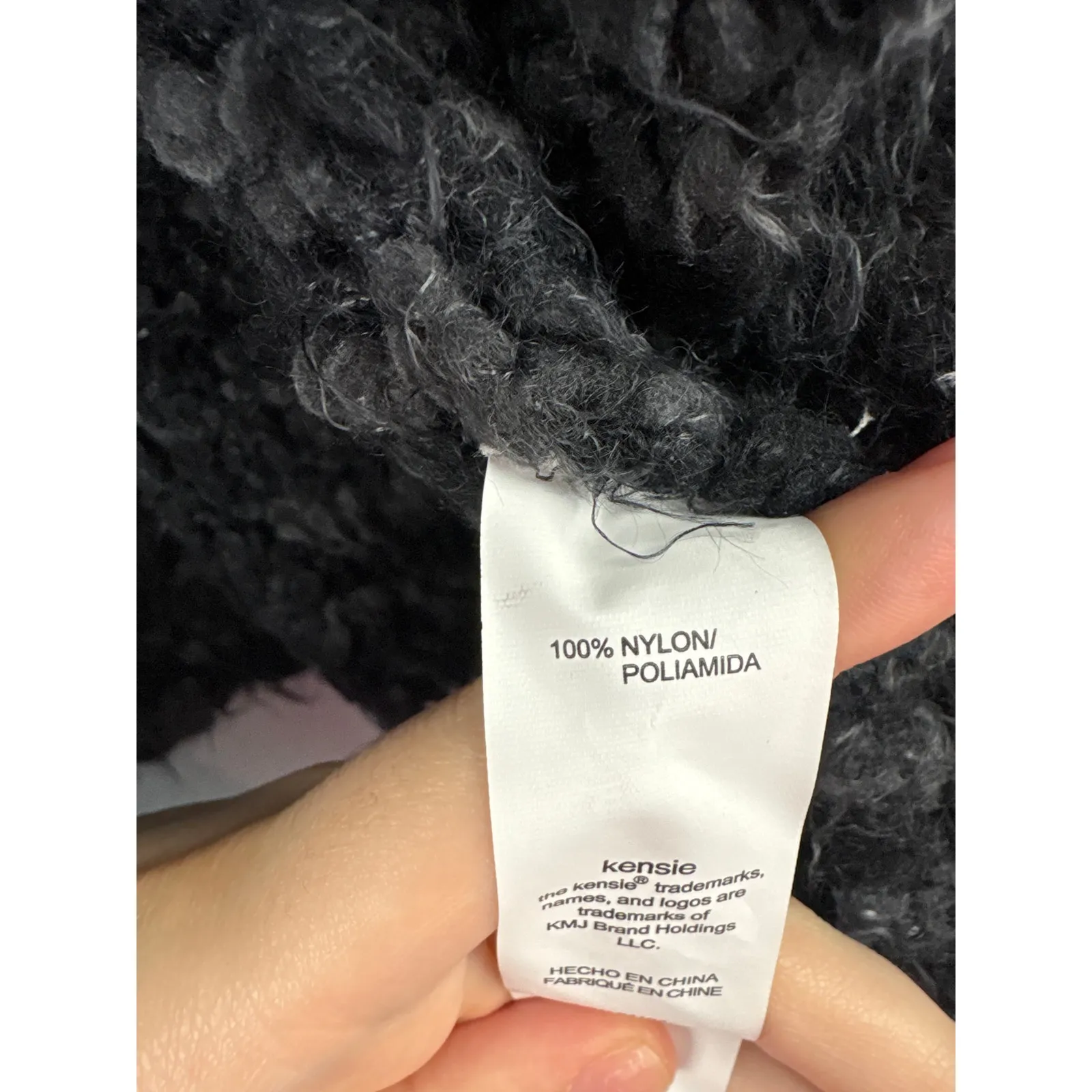 Women’s Kensie XS Black & Dark Grey Knit Vest - Image 5