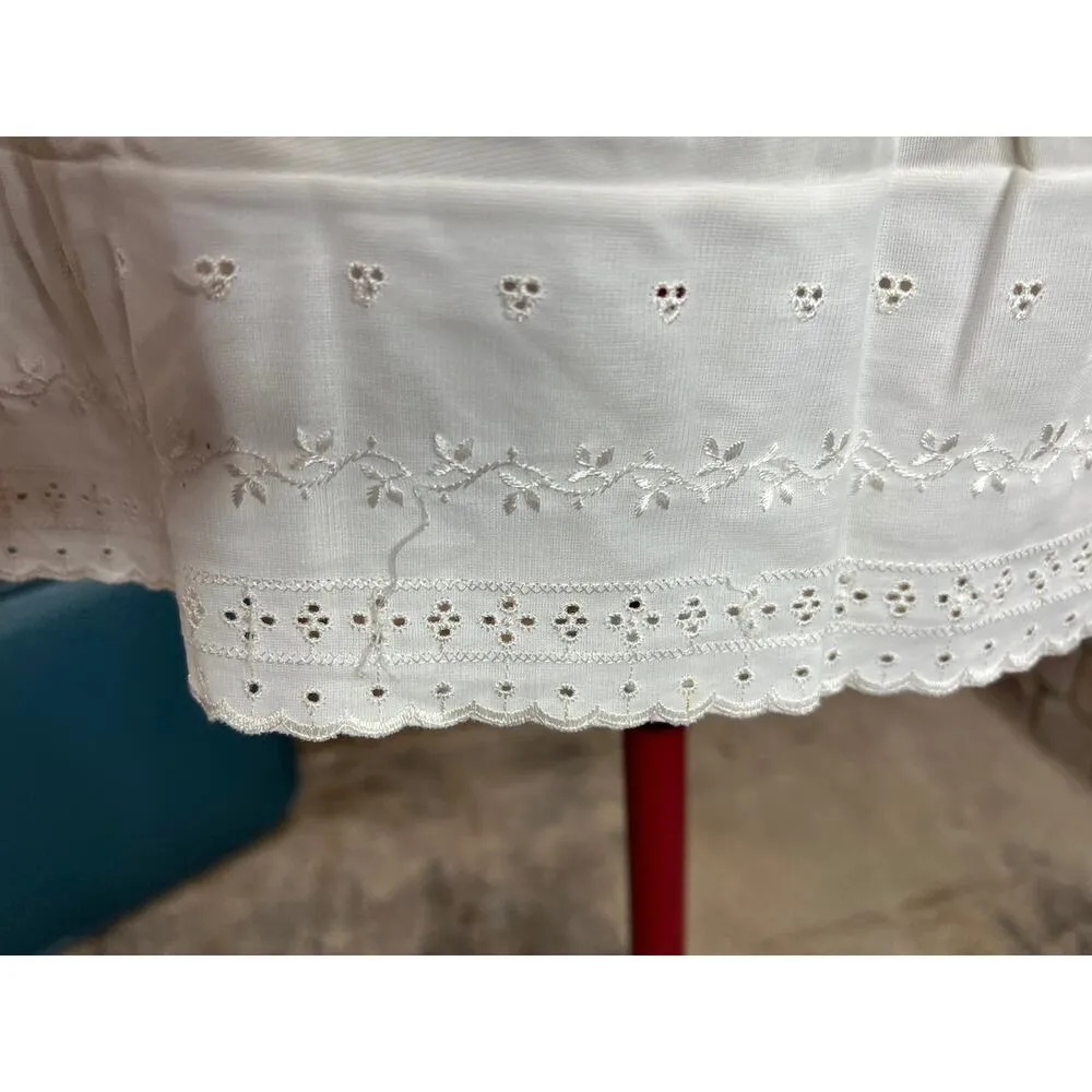 slip skirt eyelet lace white Size XS - Image 2