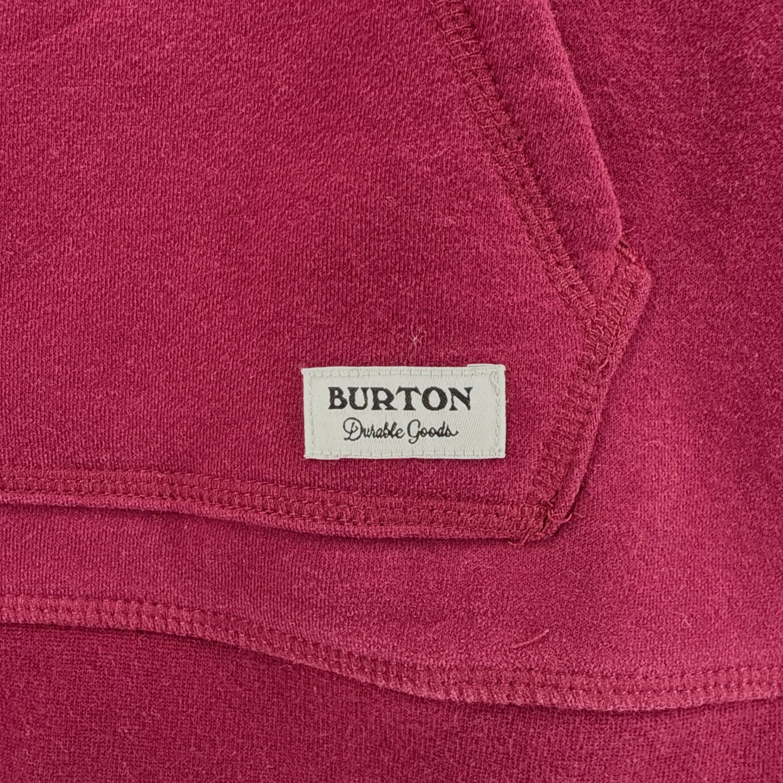 Burton Womens Burgundy Indie Crush Neck Pullover Hoodie Sweatshirt Size Small - Image 5