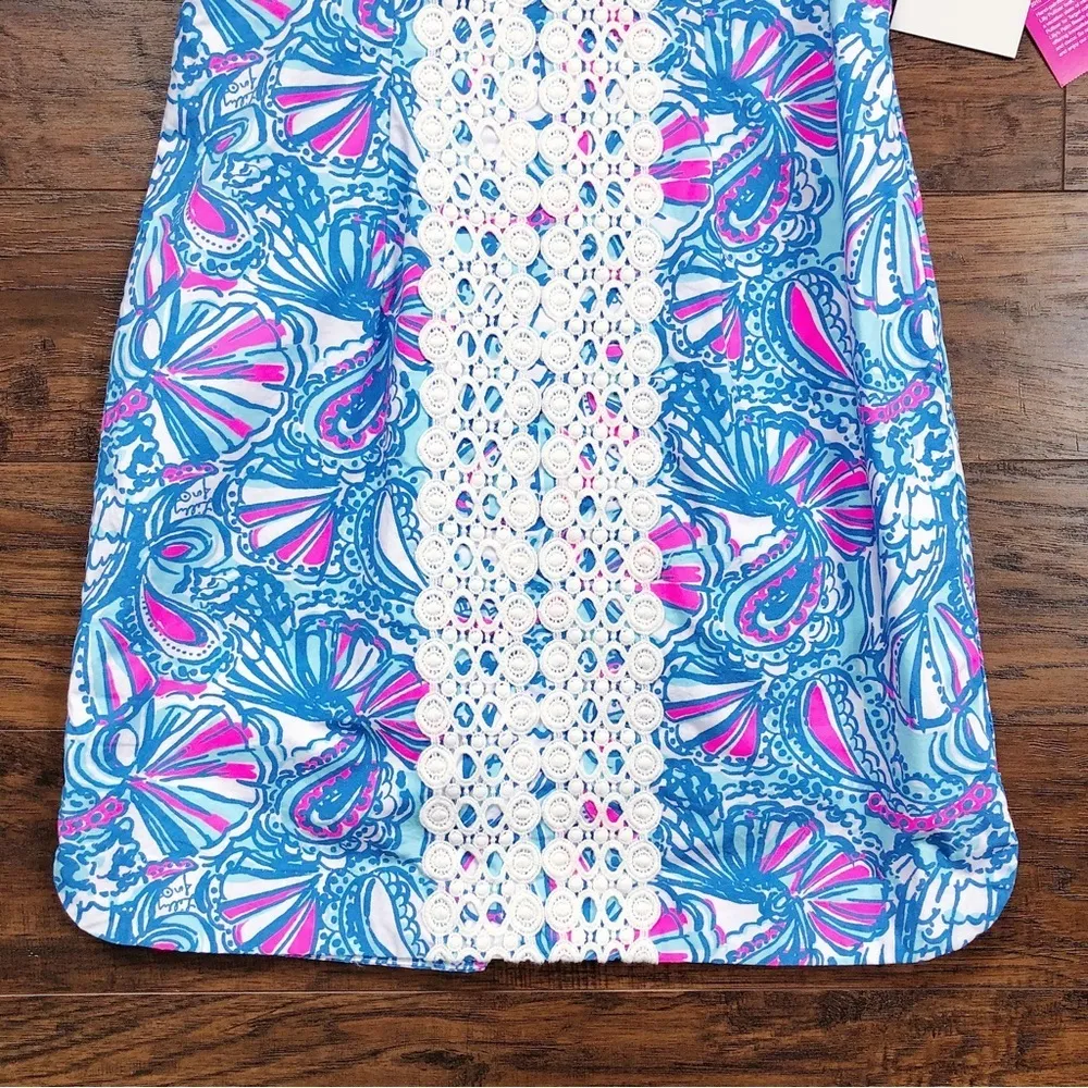 Lilly Pulitzer for Target • My Fans Sleeveless Split Neck Shift Mini Dress Pink Size 2 - Image 10