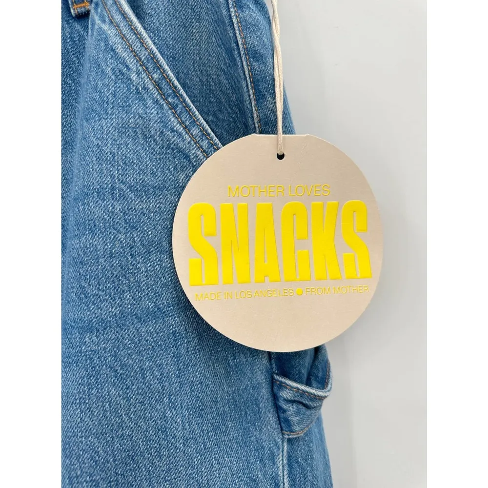 Mother Snacks! The Fun Dip Utility Puddle Wide Leg Jeans in Nothing Else Like It Size 28 - Image 4