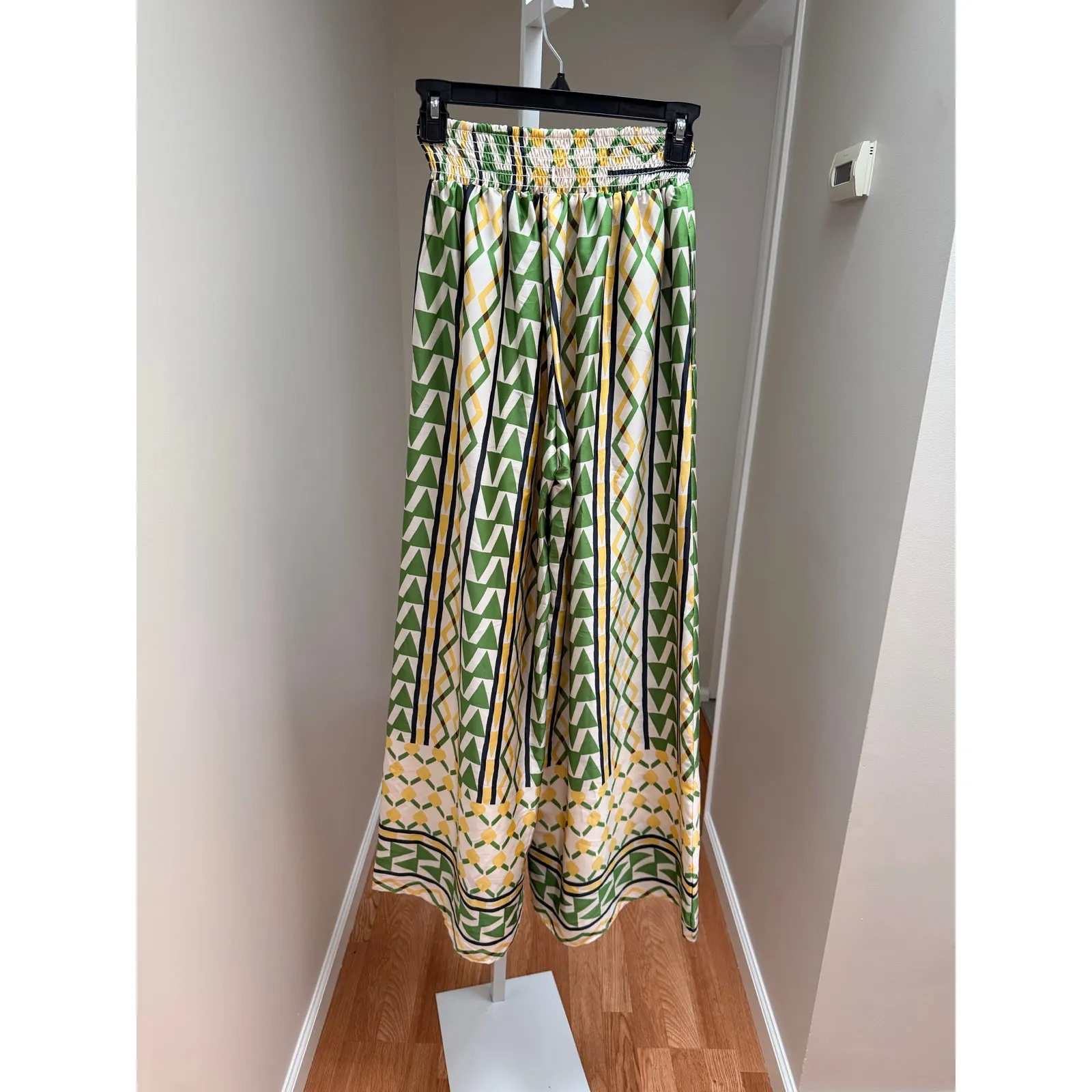 NEW MISA Los Angeles Rialta Pants Womens XS Limoncello Wide Leg Resort Boho Chic - Image 6