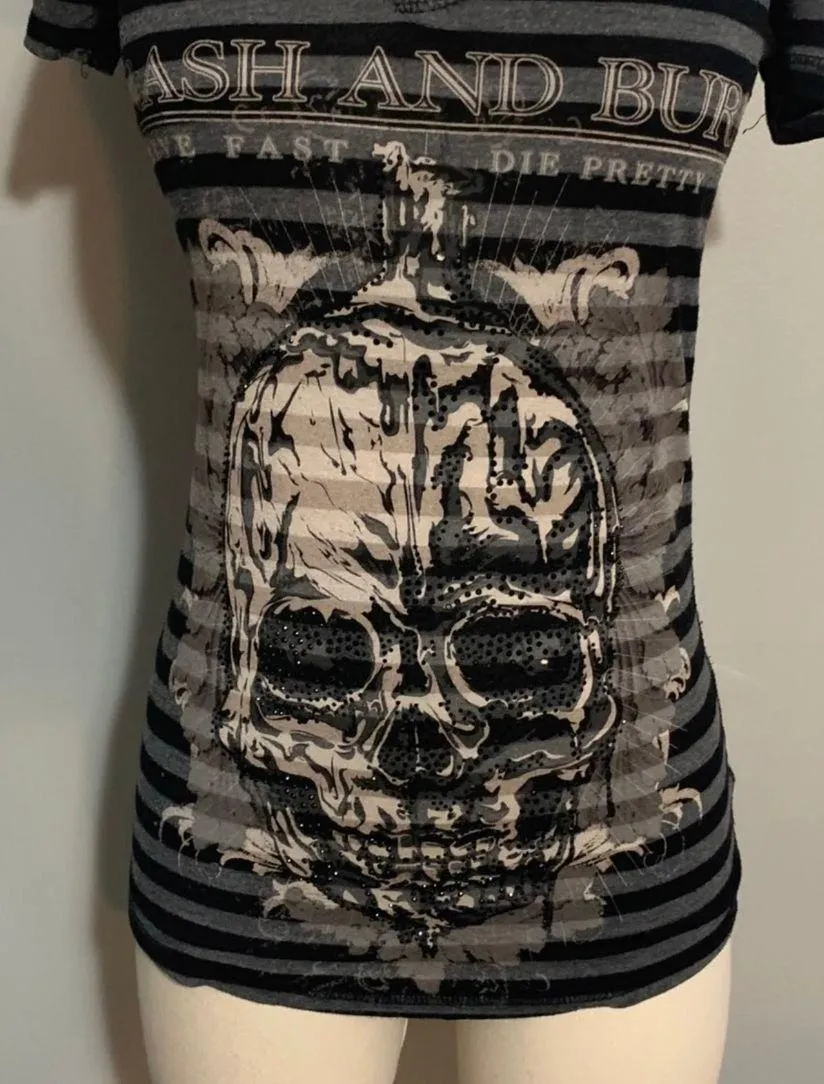 Buckle Bling Skull Tee - Image 2