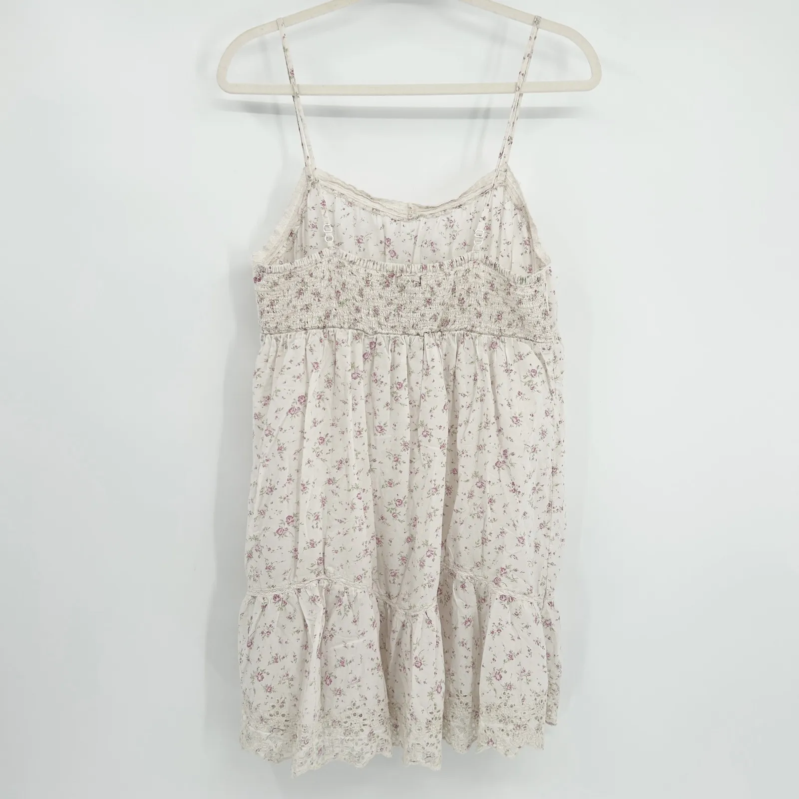 Rachel Ashwell Womens Shabby Chic Ditsy Floral Cottagecore Eyelet Lace Dress L - Image 11