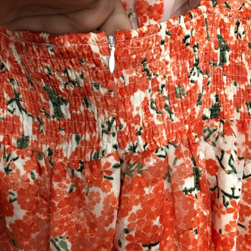 Hello Molly NWT floral open back dress never let it‎ show dress women’s size 6 M - Image 14