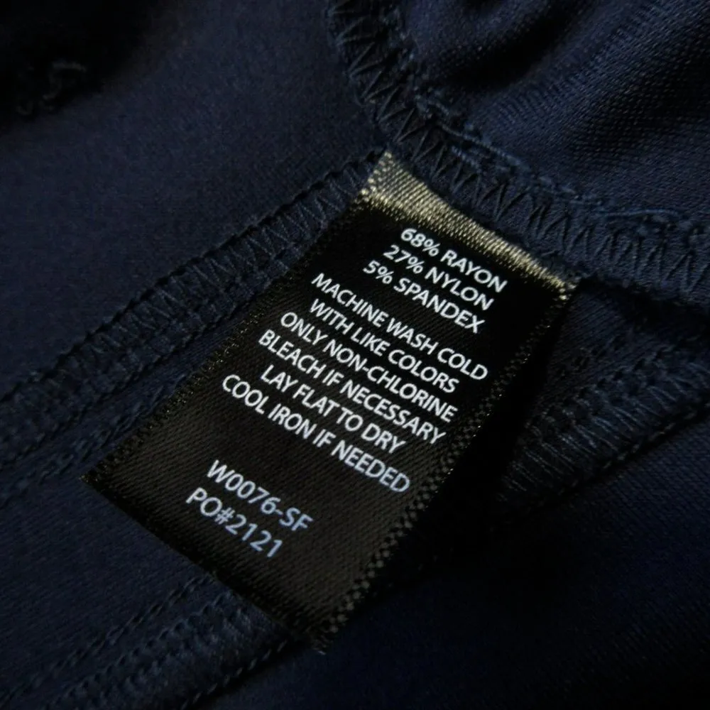 NWT Betabrand Straight Yoga Dress Pants in Navy Blue Stretch Pull-on XS x 32 - Image 4