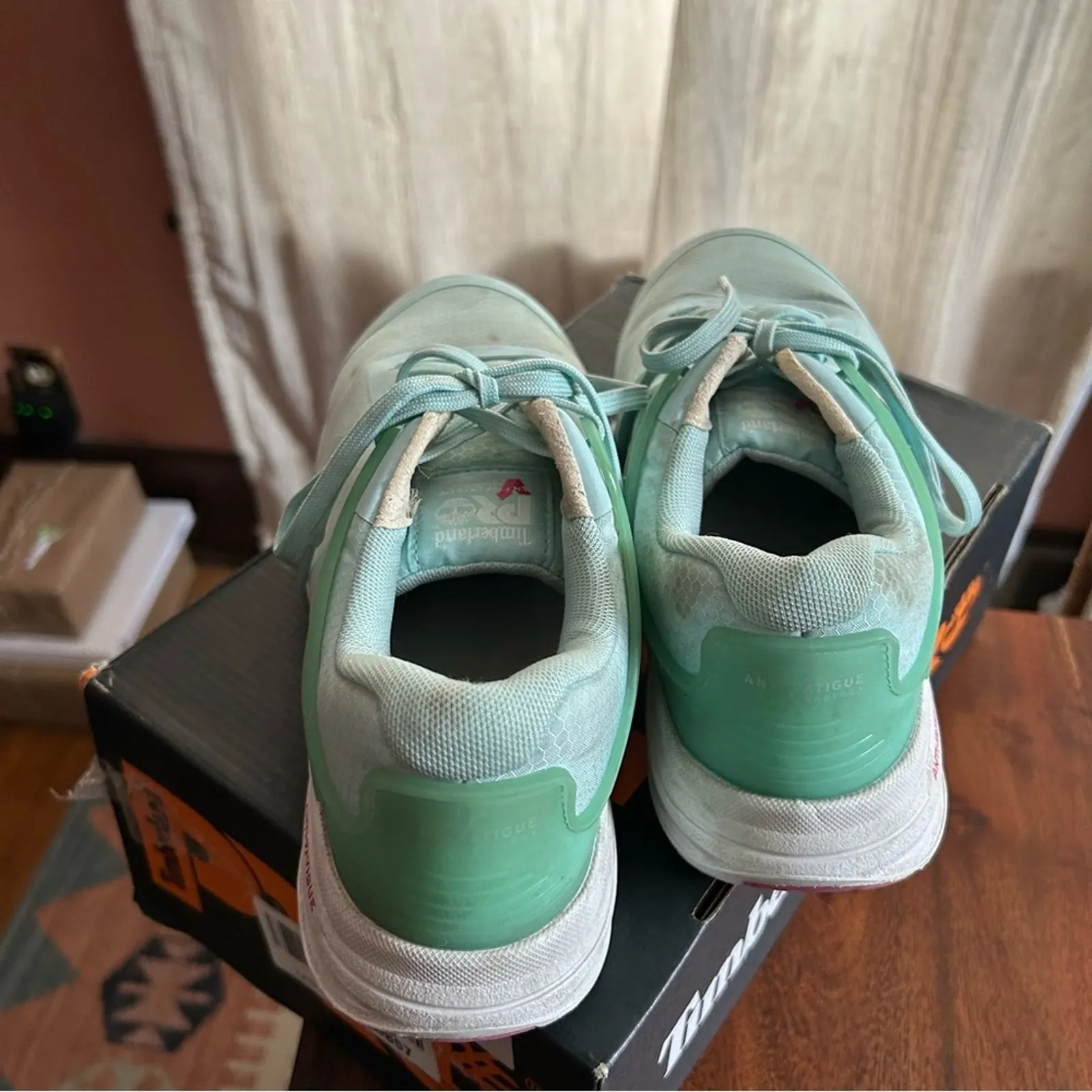 Timberland PRO Day One Safety Drivetrain Composite Toe Work Shoes Blue Sneakers Size 9.5 - Image 4