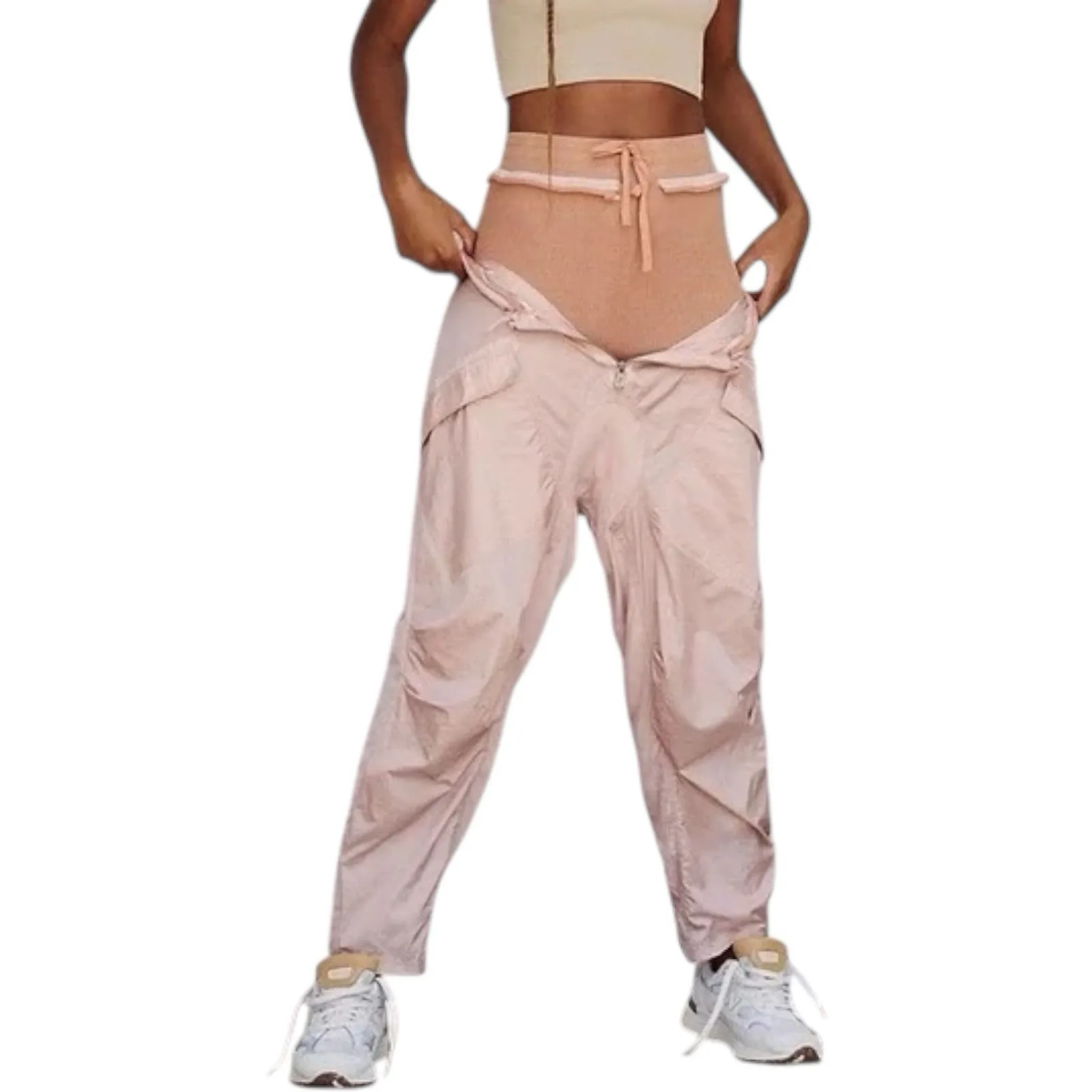 New Rare Free‎ People FP Movement Lovin' Life 3-in-1 Joggers Pants High Waist XS - Image 2