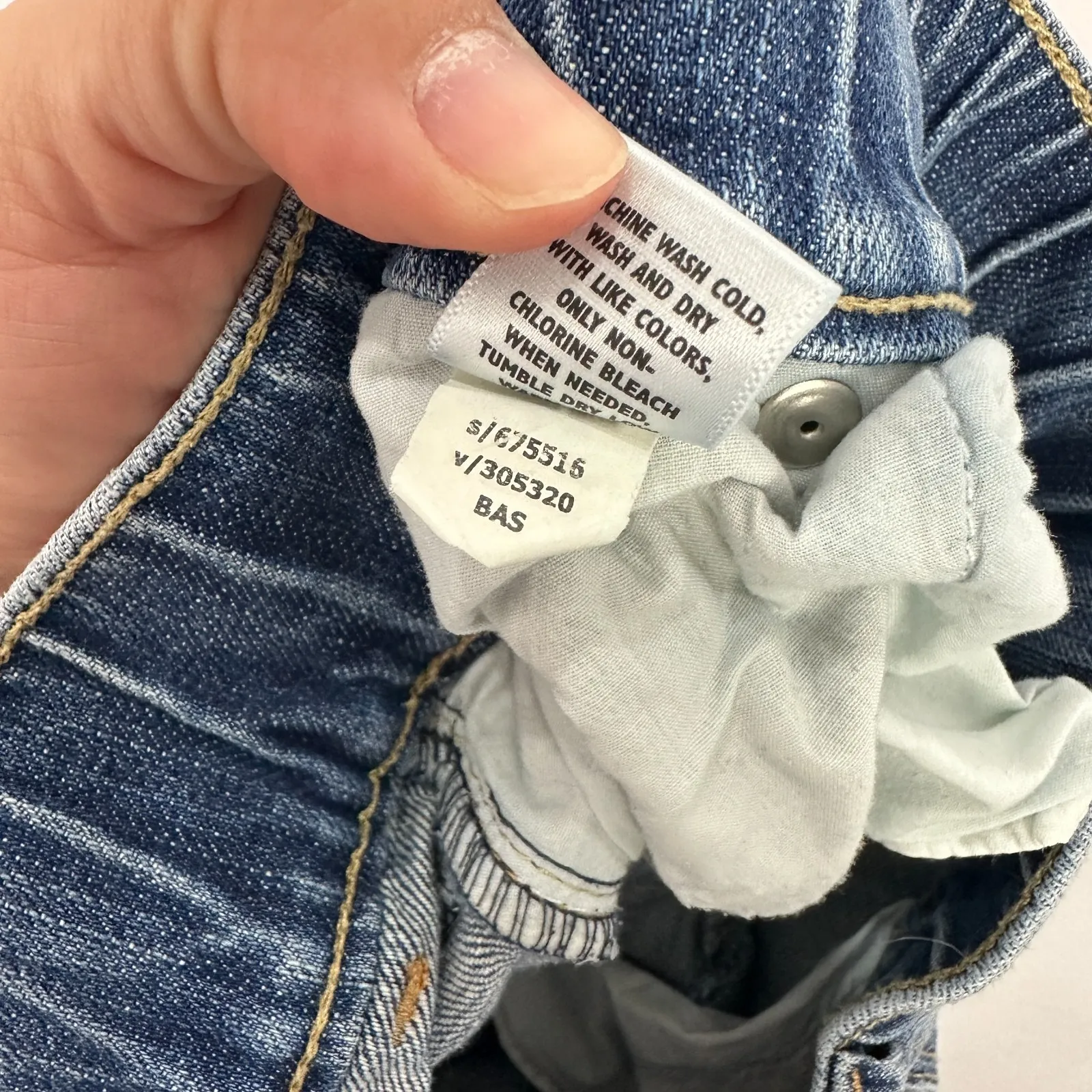 Old Navy Maternity Jeans 8R Blue Bootcut Denim Y2K Retro Stretch Pregnancy Pants - Image 7