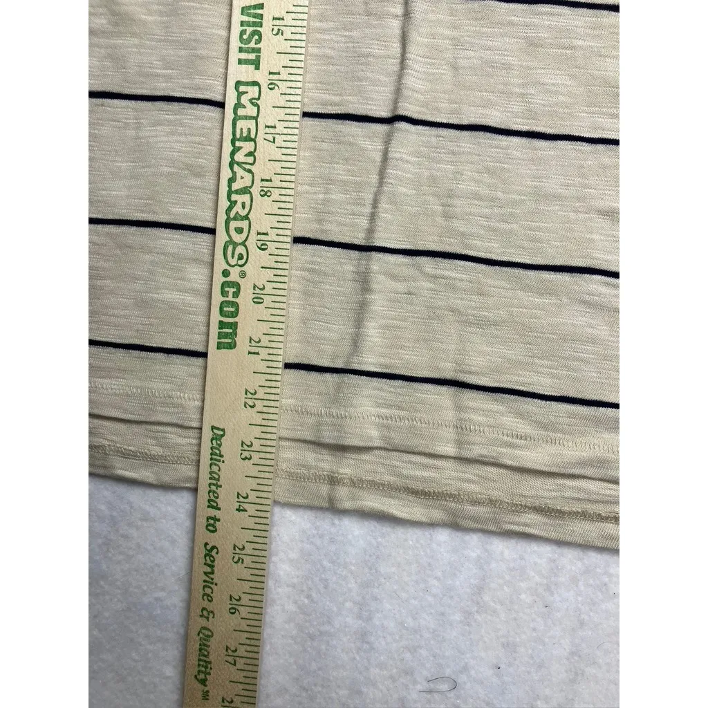 Lou & Grey Nordstrom Barely Beige Striped Long Sleeve Top & Skirt Set Size S New - Image 8