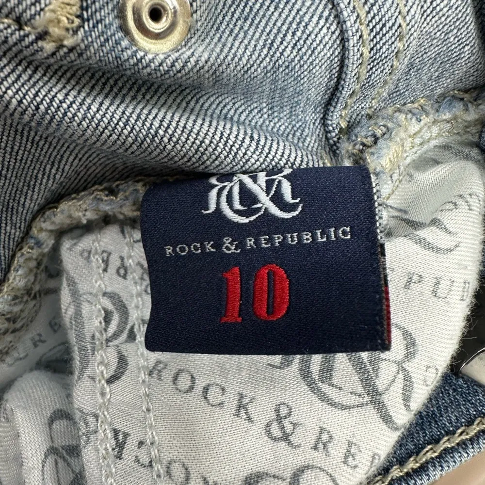 Rock & Republic Jeans Women’s Size 10 Blue Kendall Capri Cropped - Image 5