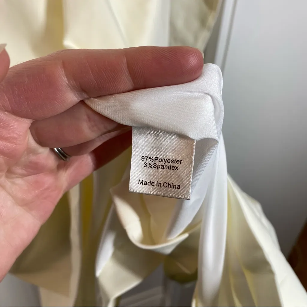 Tuckernuck ivory White Daphne Swing Mini Long Sleeve Dress size xl bridal Easter - Image 3