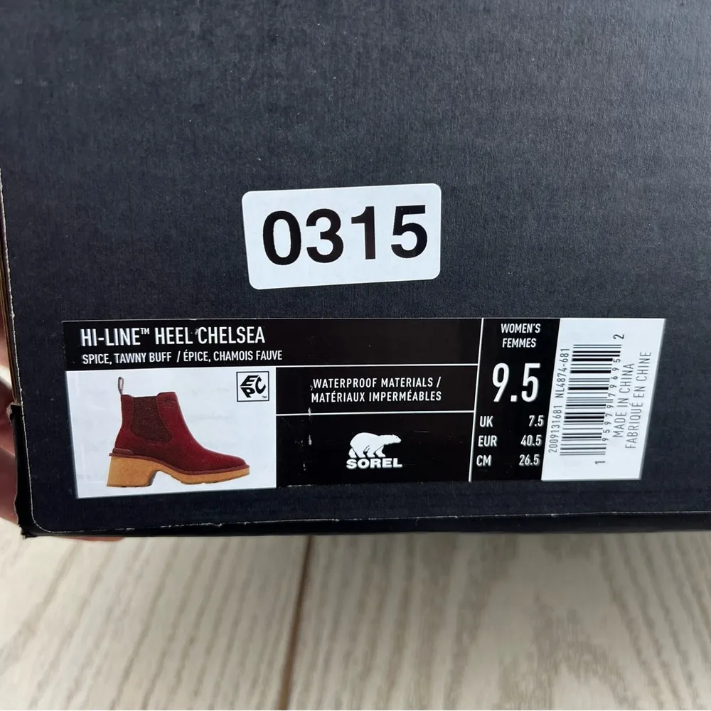 Sorel Women's Hi-Line Heel Chelsea Boots US9.5 Spice, Tawny Buff $190 - Image 8