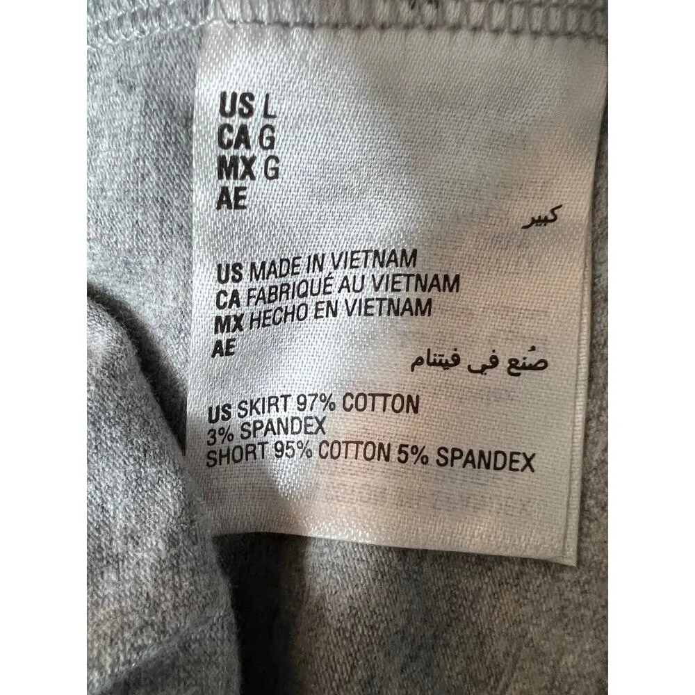 Karen Scott womens skort heather gray drawstring close pockets pockets, hiking - Image 4