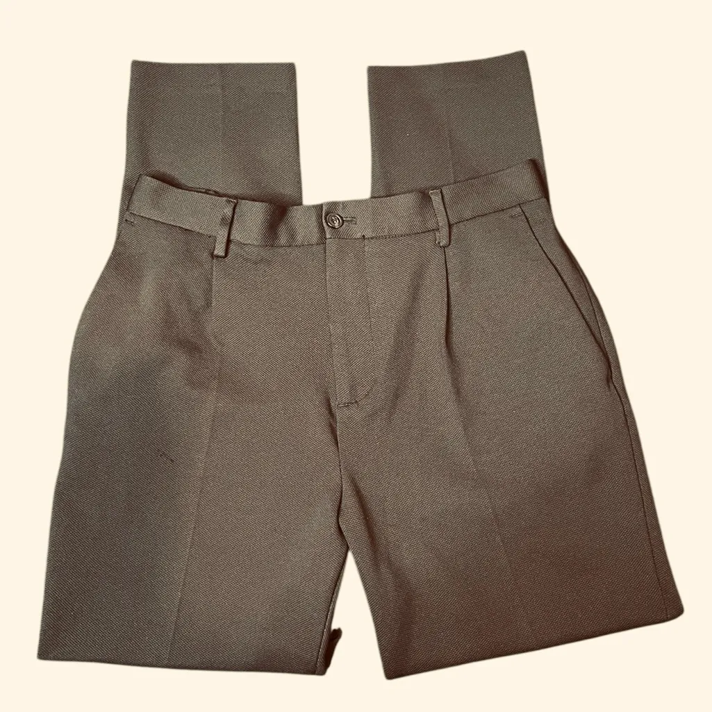 Zara Stretch Waist Pleated Front Pant, Perfect for Work or Events! - Image 2