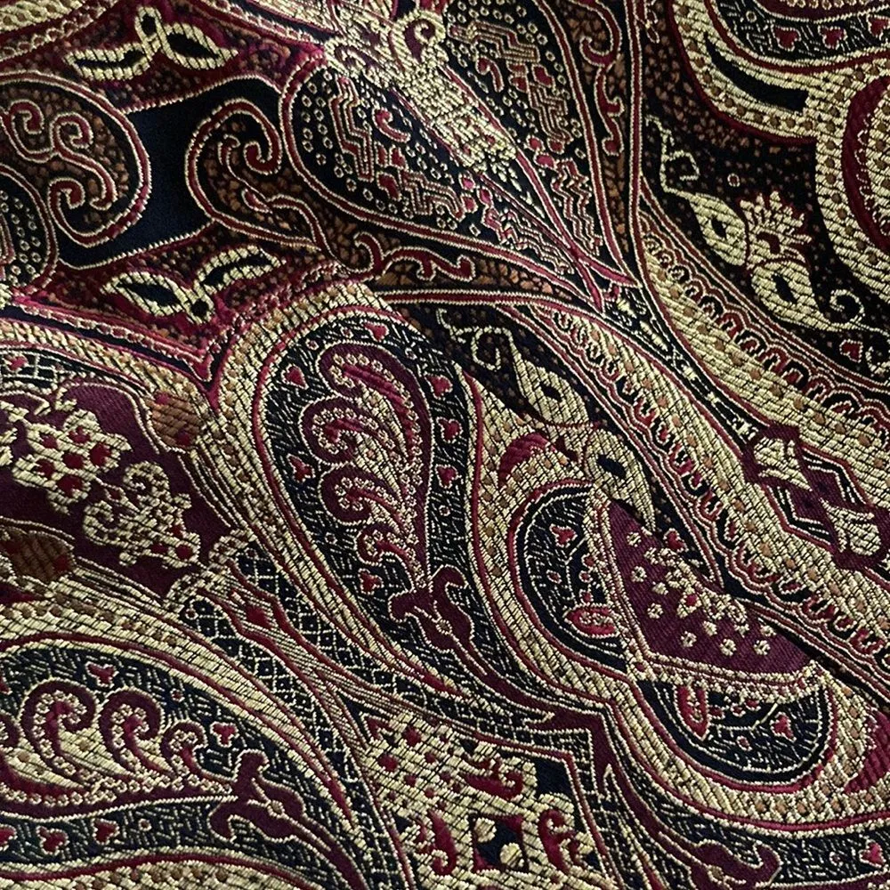 NEW Coldwater Creek Brocade Pattern Vest Shiny Gold Small Woven Thread Posh NWT - Image 3