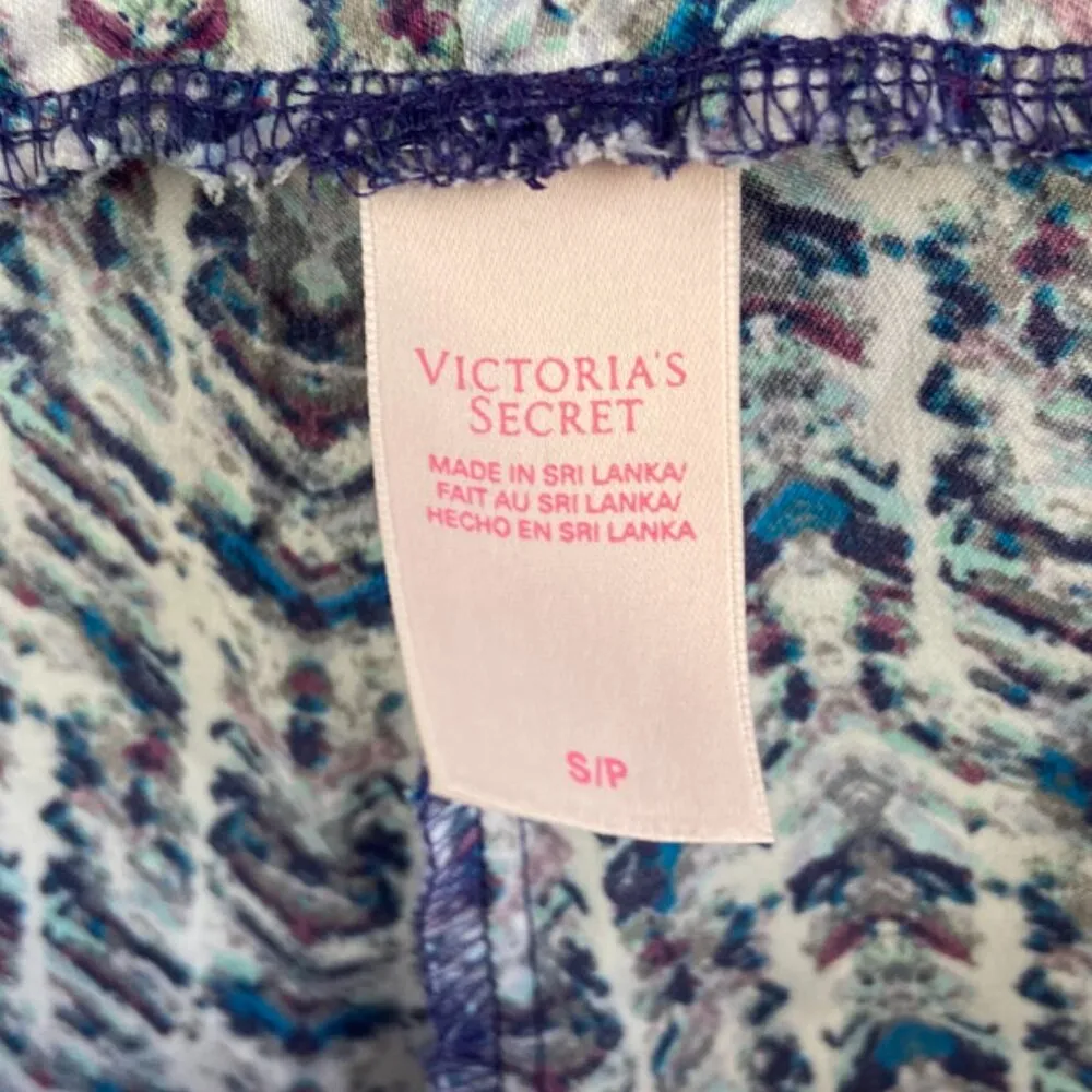 Victoria's Secret Purple, Blue, & White Patterned Sleep Shorts - Image 3